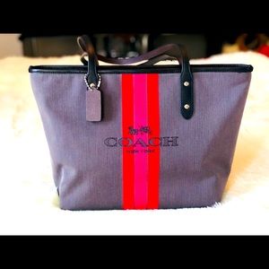 Coach Whiplash Jacquard Tote